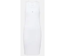 Givenchy Miniabito 4G in maglia di cotone a coste Bianco