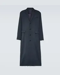 Undercover Cappotto monopetto in lana Blu