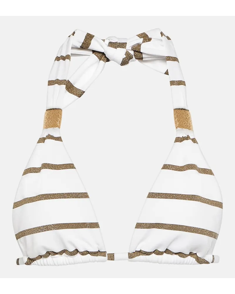 Heidi Klein Top bikini St Tropez a righe Multicolore