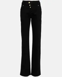 Tom Ford Pantaloni asimmetrici in cotone Nero