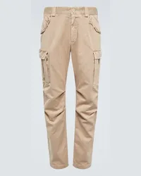 Dolce & Gabbana Pantaloni cargo in cotone Beige