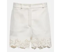 Shorts in cotone con ricamo