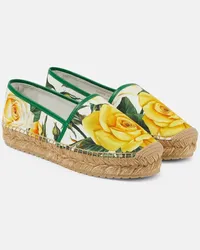 Dolce & Gabbana Espadrillas in canvas con stampa Multicolore