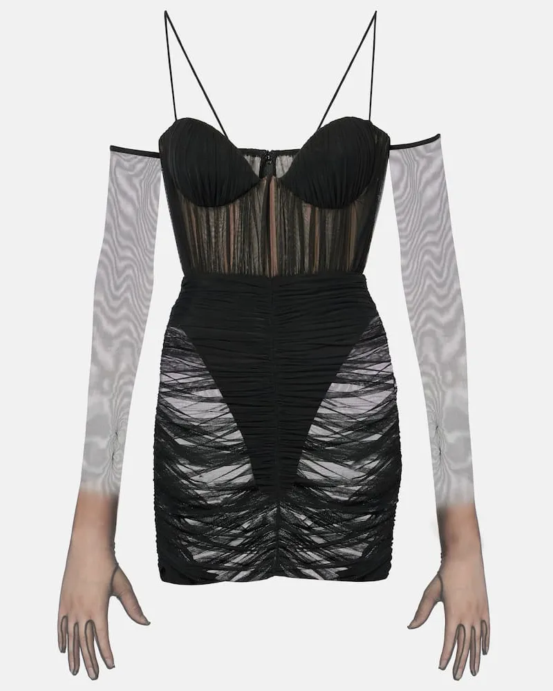 Alex Perry Abito bustier Nero