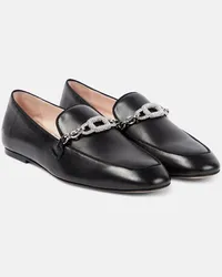 Roger Vivier Mocassini in pelle con cristalli Nero