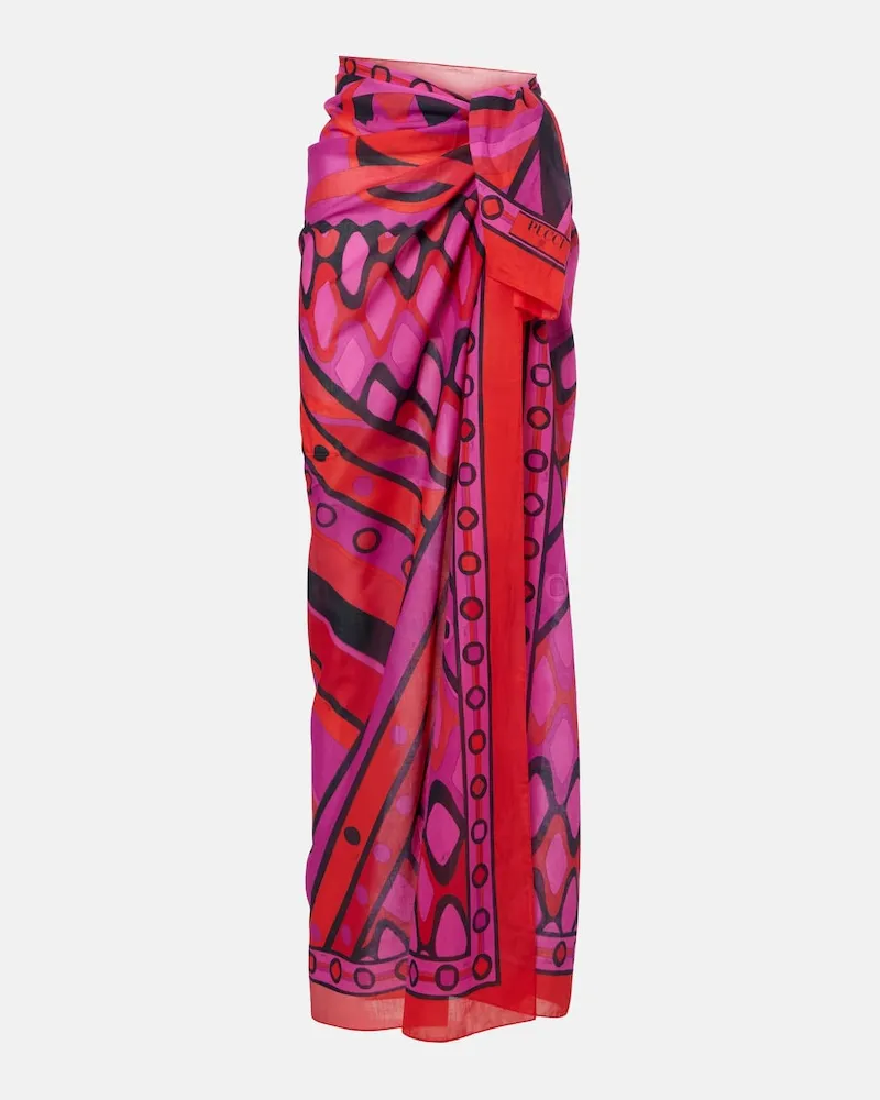 Emilio Pucci Pareo Iride in cotone Multicolore