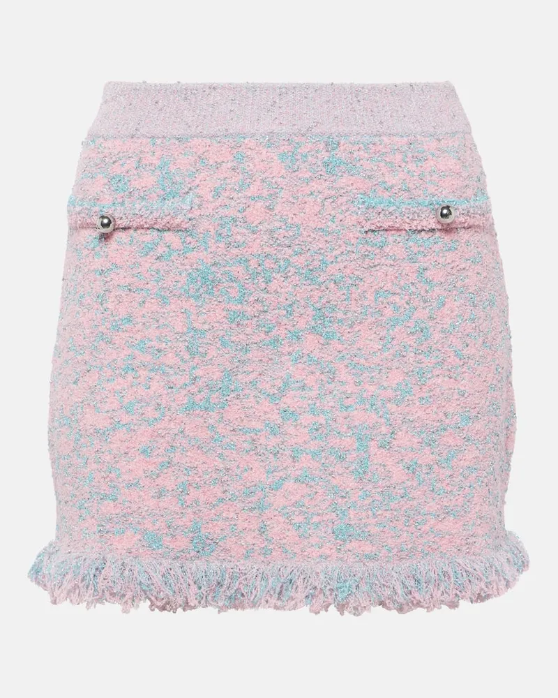 Paco Rabanne Minigonna in tweed Rosa