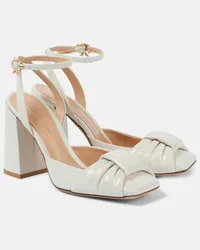 Gianvito Rossi Pumps Draped Bow 90 in vernice Bianco