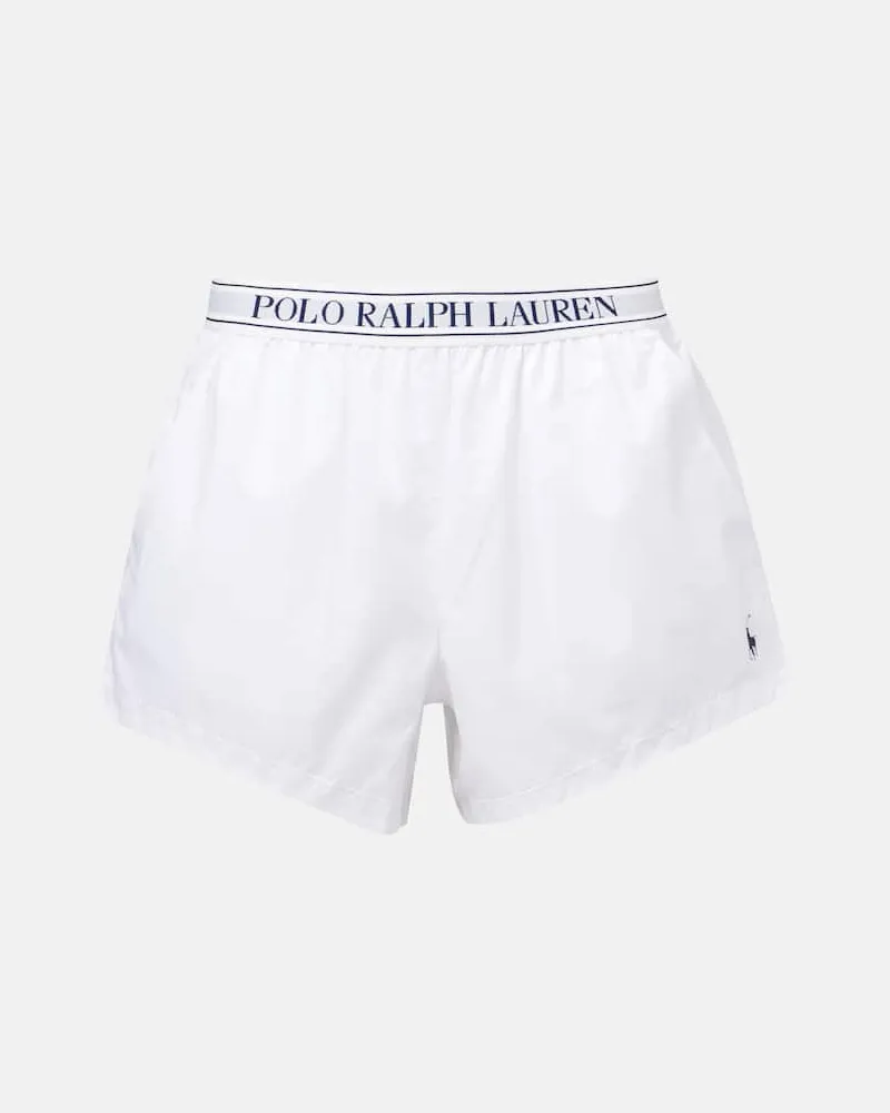 Ralph Lauren Boxer con logo Bianco