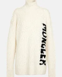 Moncler Dolcevita in misto lana Bianco