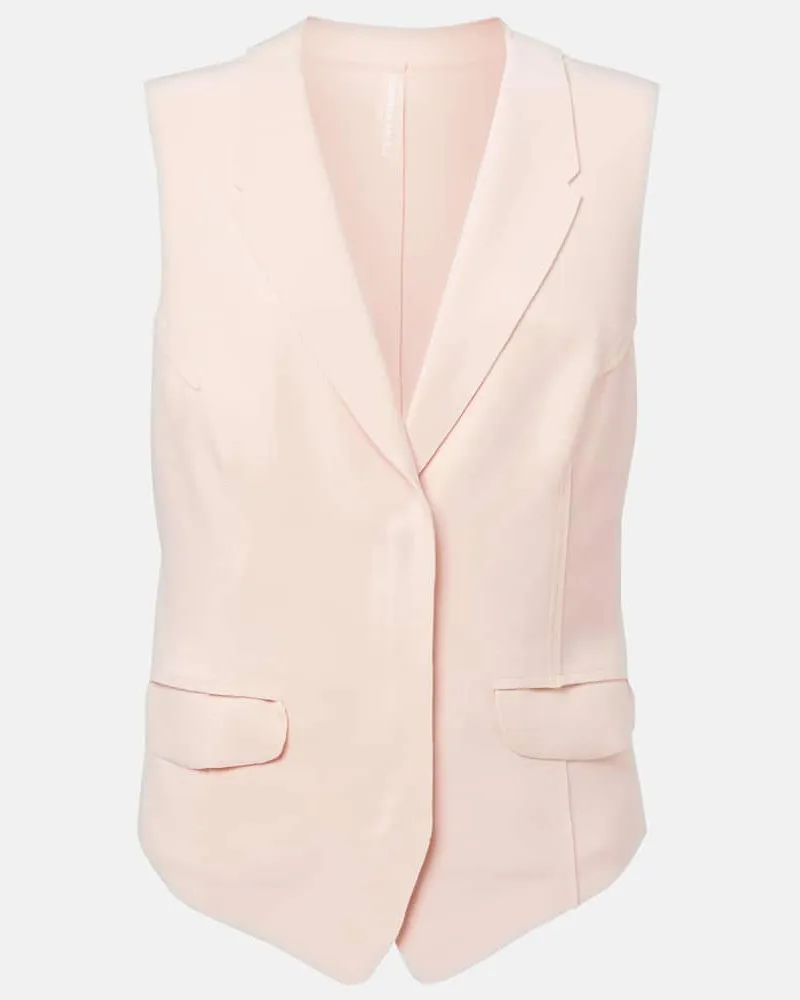 Norma Kamali Gilet in jersey Rosa