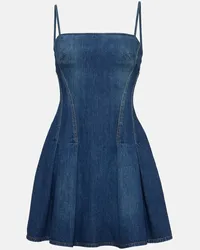 Alexander McQueen Miniabito di jeans Blu