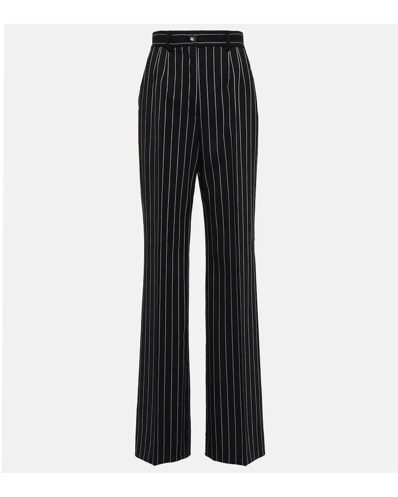 Dolce & Gabbana Pantaloni a vita alta Nero