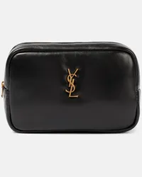 Saint Laurent Borsa per il trucco in pelle Nero