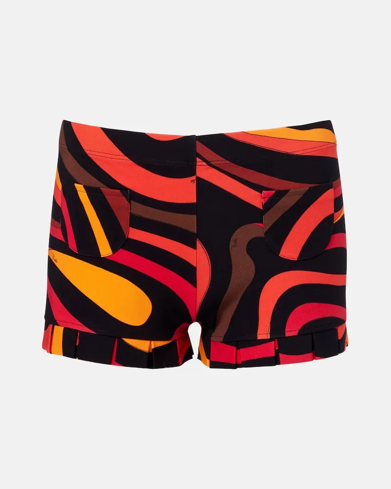 Emilio Pucci Shorts Marmo in jersey Arancione