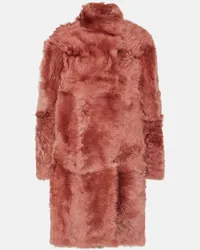 Yves Salomon Cappotto in shearling Rosa