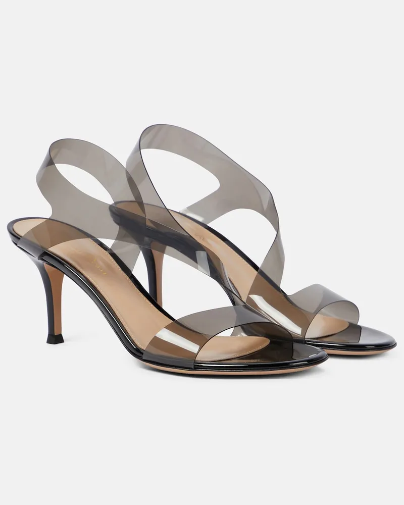 Gianvito Rossi Sandali Metropolis 70 in PVC Nero