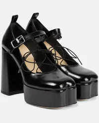 Simone Rocha Pumps in pelle con platform Nero