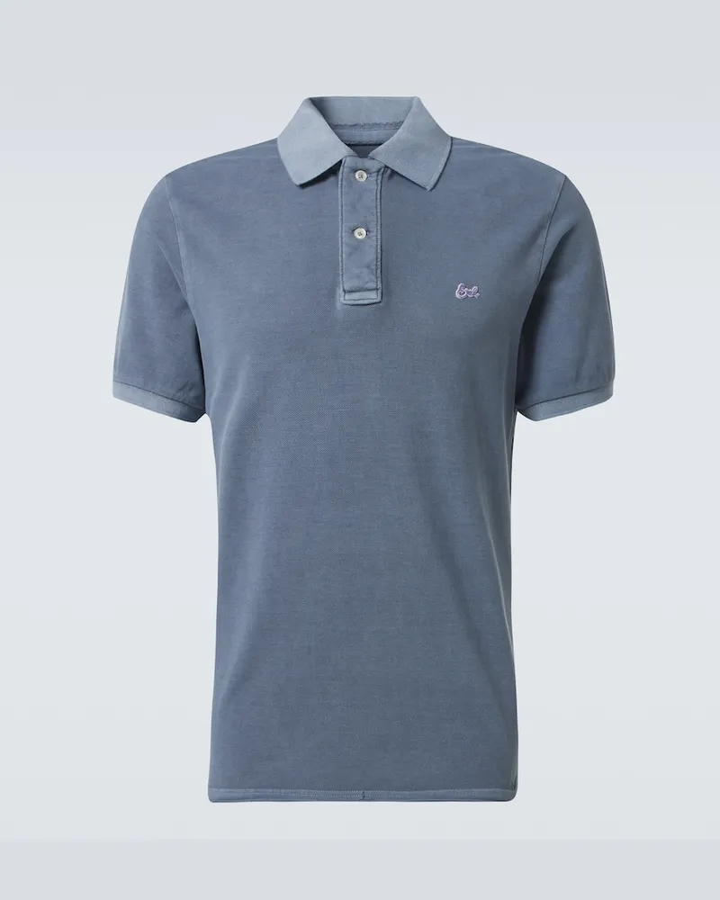 ERL Polo in cotone Blu