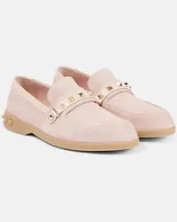 Valentino Garavani Mocassini Leisure Flows in suede Rosa