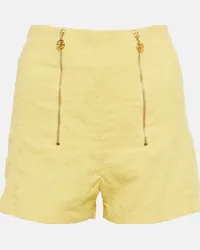 Patou Shorts in tweed a vita alta Giallo