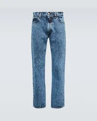 Marni Jeans regular con pelle Blu