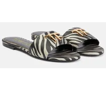 Sandali con stampa zebrata
