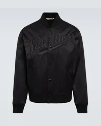 Valentino Garavani Giacca varsity in cotone Nero