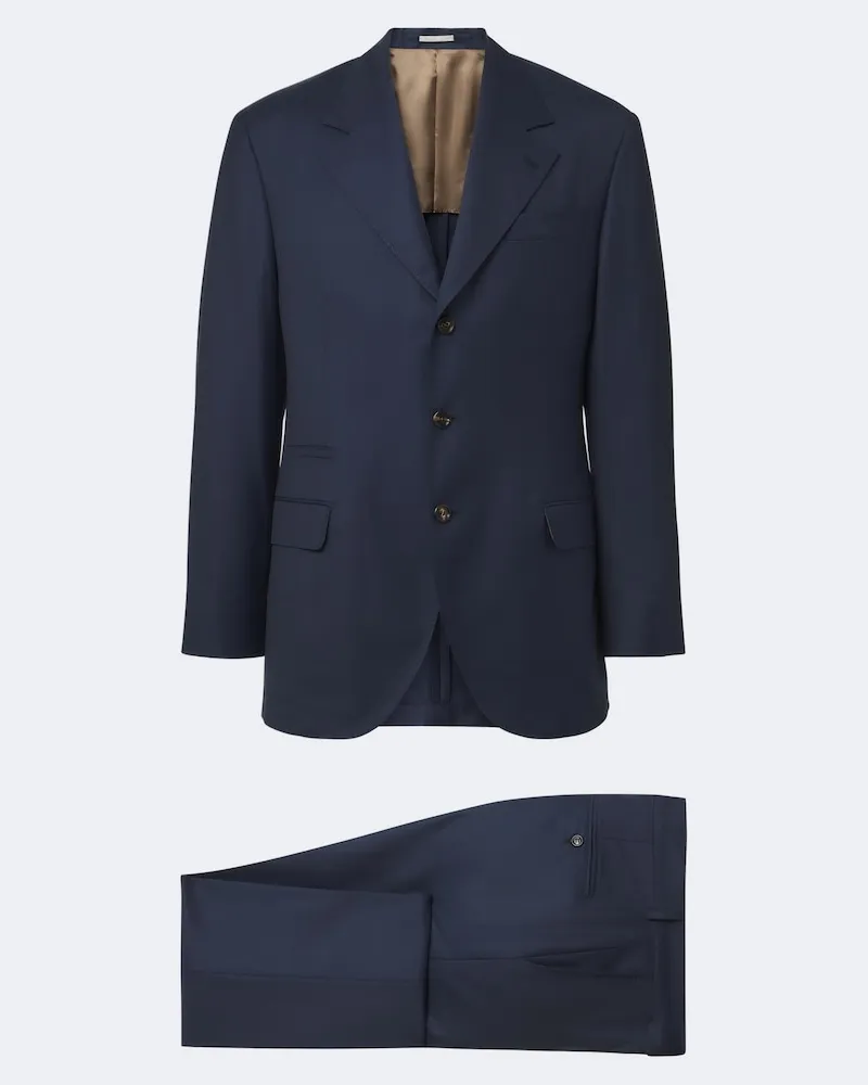 Brunello Cucinelli Abito in lana Blu