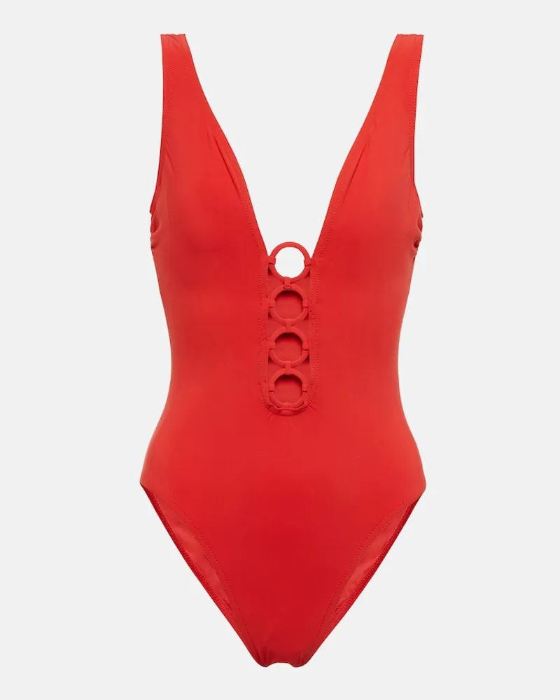 Karla Colletto Costume intero Morgan Rosso