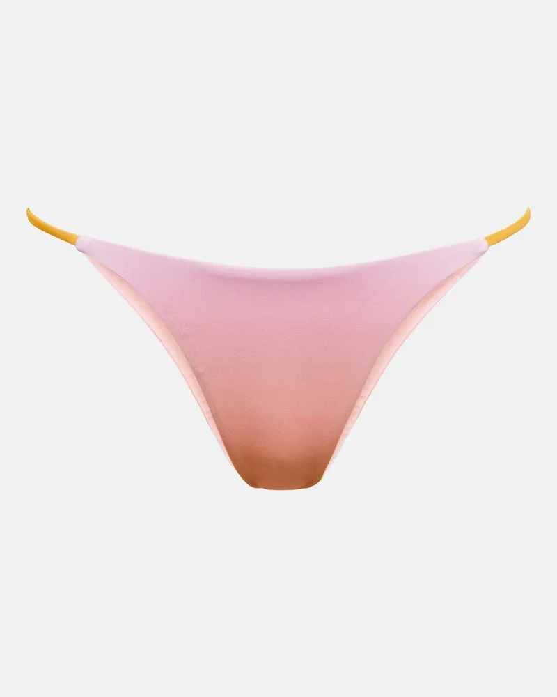 Louisa Ballou Slip bikini con stampa Multicolore