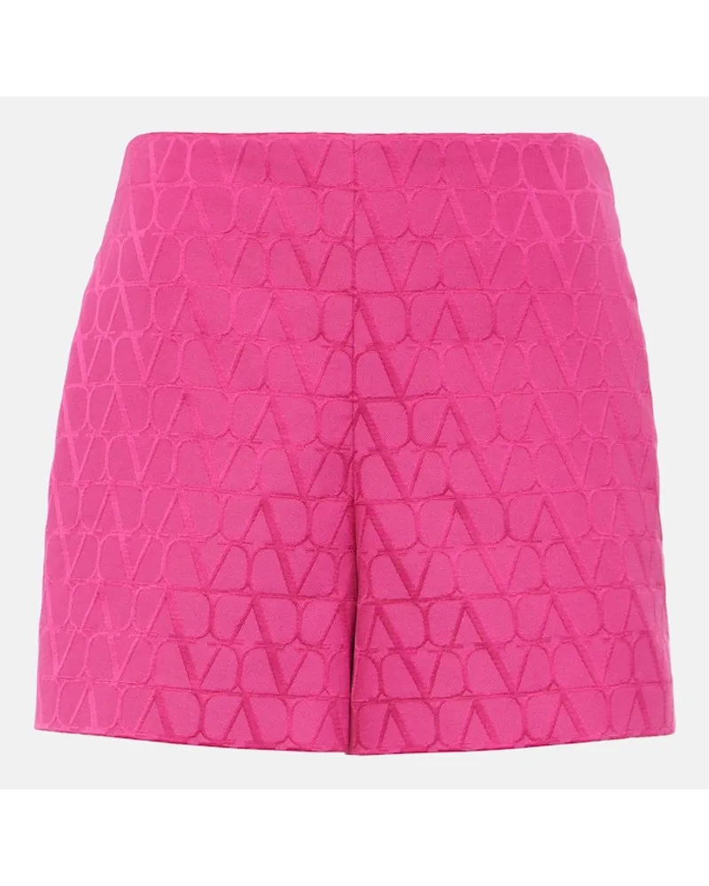 Valentino Garavani Shorts in misto cotone Toile Iconographe Rosa
