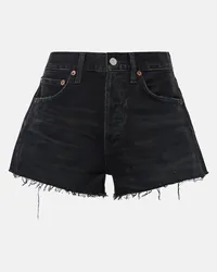 AGOLDE Shorts Parker di jeans Nero