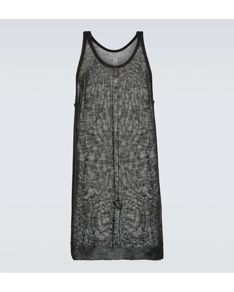 Rick Owens Tank top in lana vergine Nero