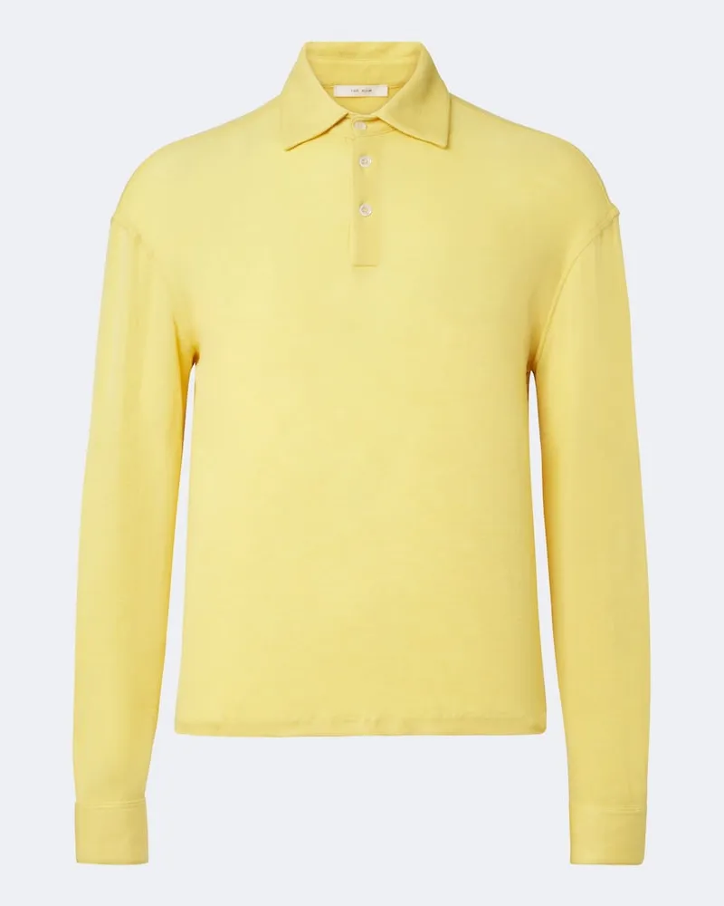 The Row Polo Reyes in cashmere e seta Giallo