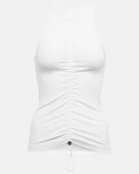 Dion Lee Top in jersey di cotone Bianco