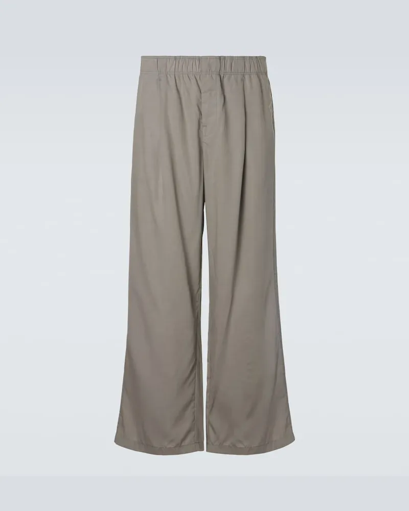 Our Legacy Pantaloni Leisure a gamba larga Grigio