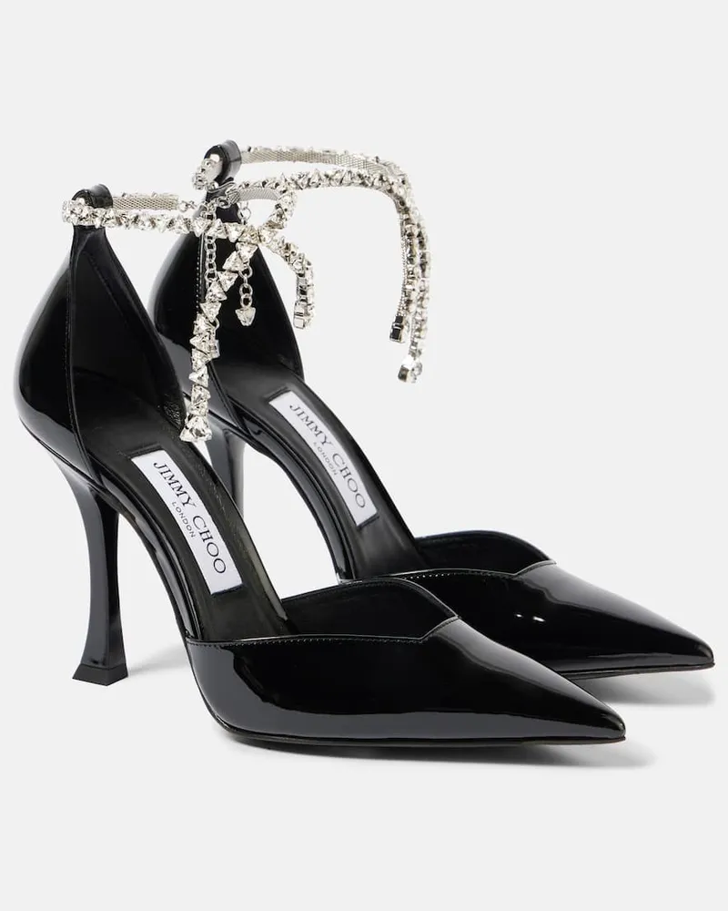 Jimmy Choo Pumps Stevie 100 in vernice Nero