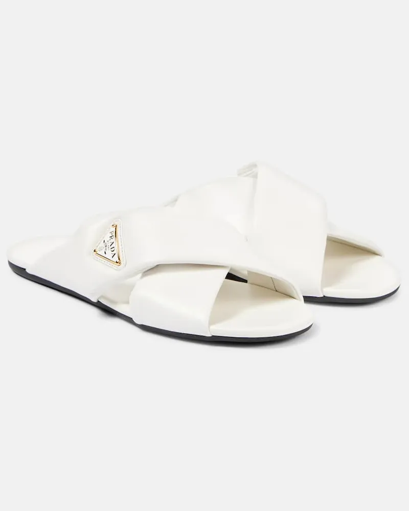 Prada Sandali in pelle Bianco