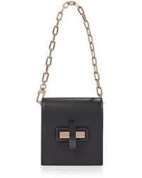 Gabriela Hearst Clutch portafoglio Fiona in pelle Nero