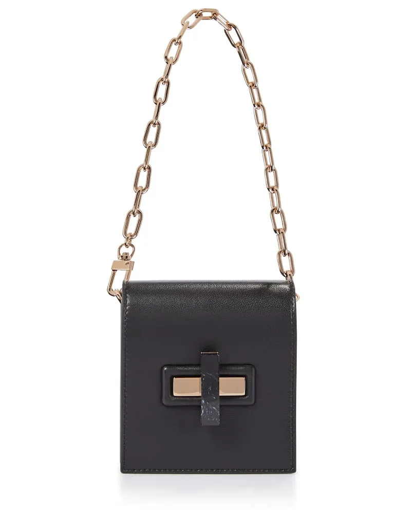 Gabriela Hearst Clutch portafoglio Fiona in pelle Nero