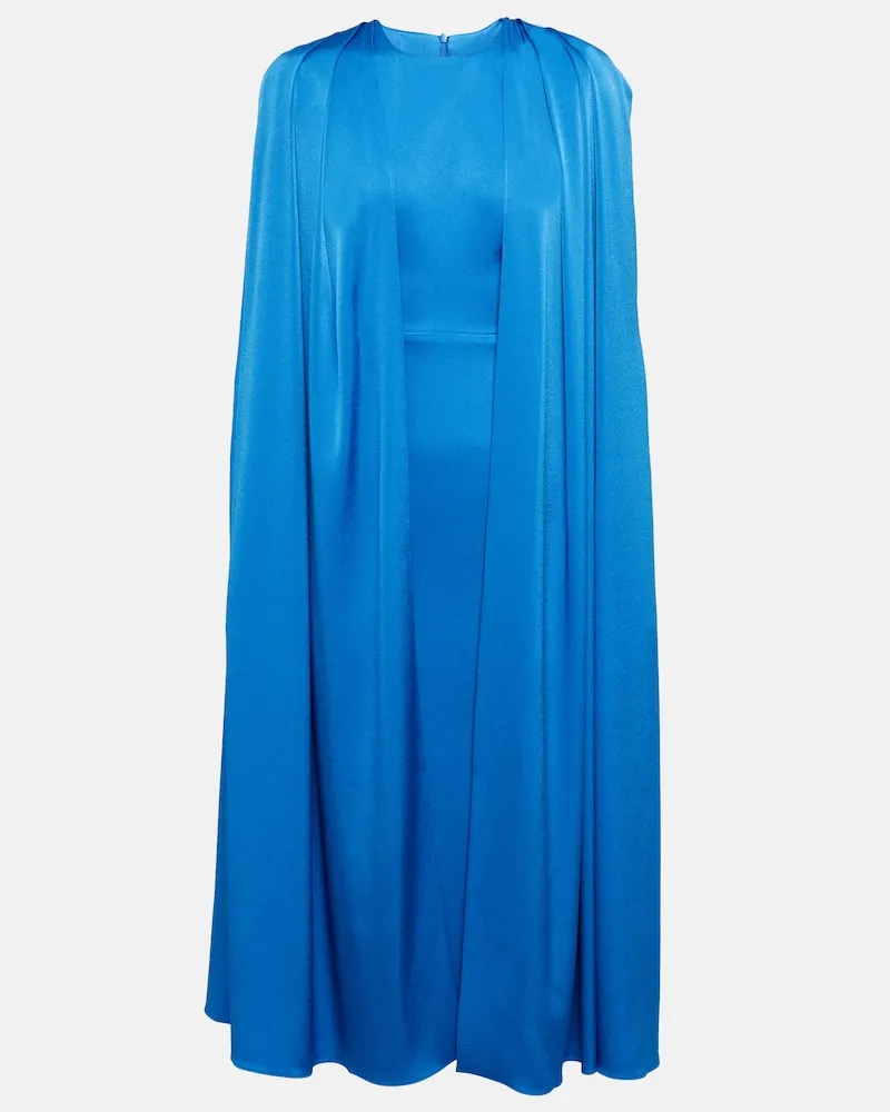 Alex Perry Abito midi Beckett in crÃªpe Blu