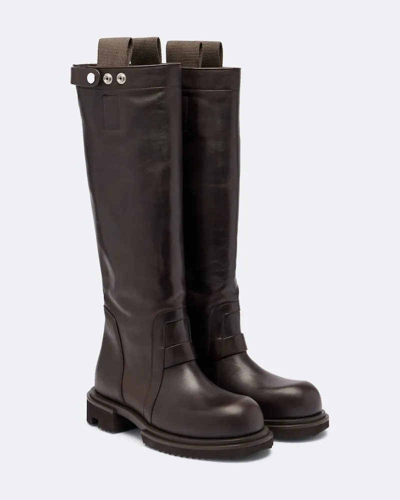 Rick Owens Stivali Gabe in pelle Marrone