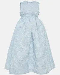 Cecilie Bahnsen Abito midi in cloqué Blu