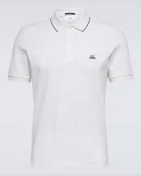 C.P. Company Polo in misto cotone piqué Bianco