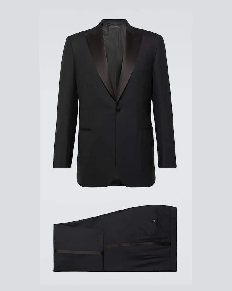 Brioni Smoking Policleto in lana Nero