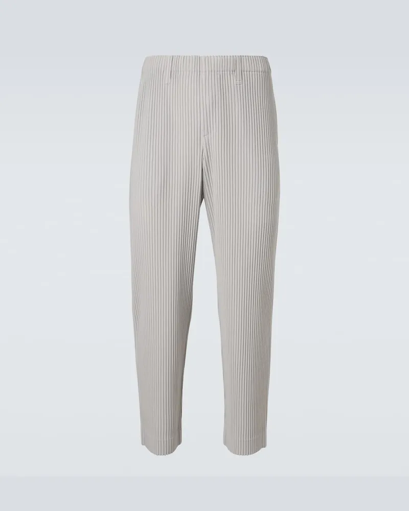 Issey Miyake Homme PlissÃ© Issey Miyake Pantaloni regular Basics plissÃ Grigio