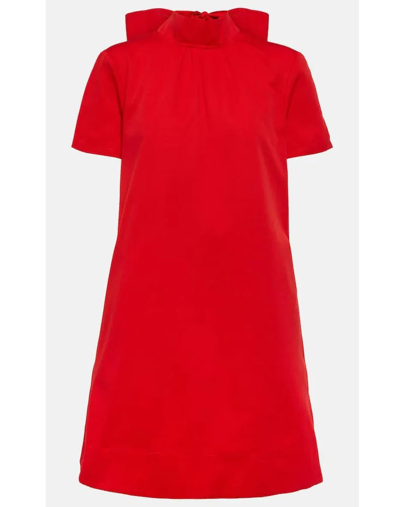 STAUD Miniabito Ilana in misto cotone Rosso