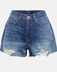 7 for all mankind Shorts di jeans Monroe Blu