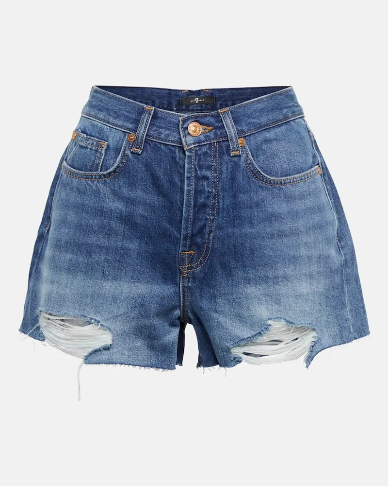7 for all mankind Shorts di jeans Monroe Blu